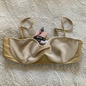 Brand new fish net bikini top